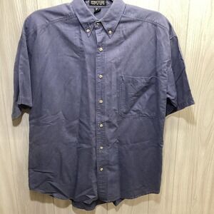 STRUCTURE Men's (Size M) Demin Like Button Down Shirt *Stain*